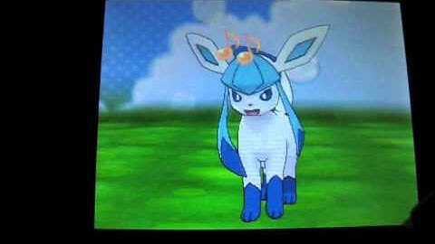 Shiny Eevee evolves into Leafeon, Glaceon and Sylveon!!! in Pokemon X