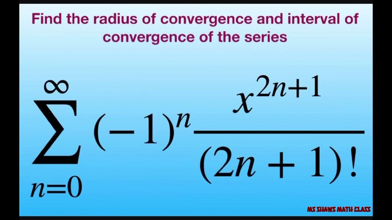 find-the-radius-and-interval-of-convergence-of-series-1-n-x-2n-1