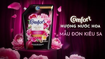 Nước Xả Vải Comfort Mẫu Đơn Kiêu Sa Mới - Thơm Lâu 100 Giờ, Bung Tỏa Lan Xa