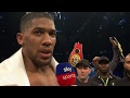 POST FIGHT INTERVIEW: Anthony Joshua says he would knock Wilder 'spark out' after beating Parker