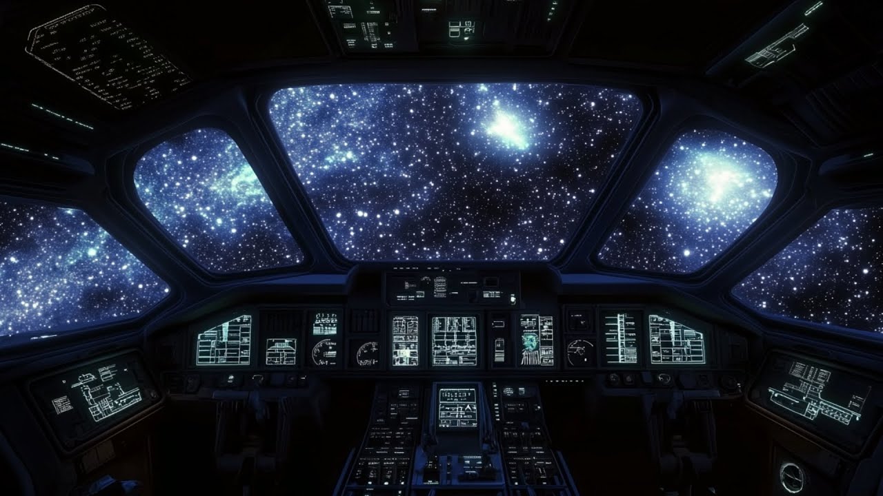 Spaceship Cockpit Sounds | Cosmic White Noise for Deep Relaxation ...