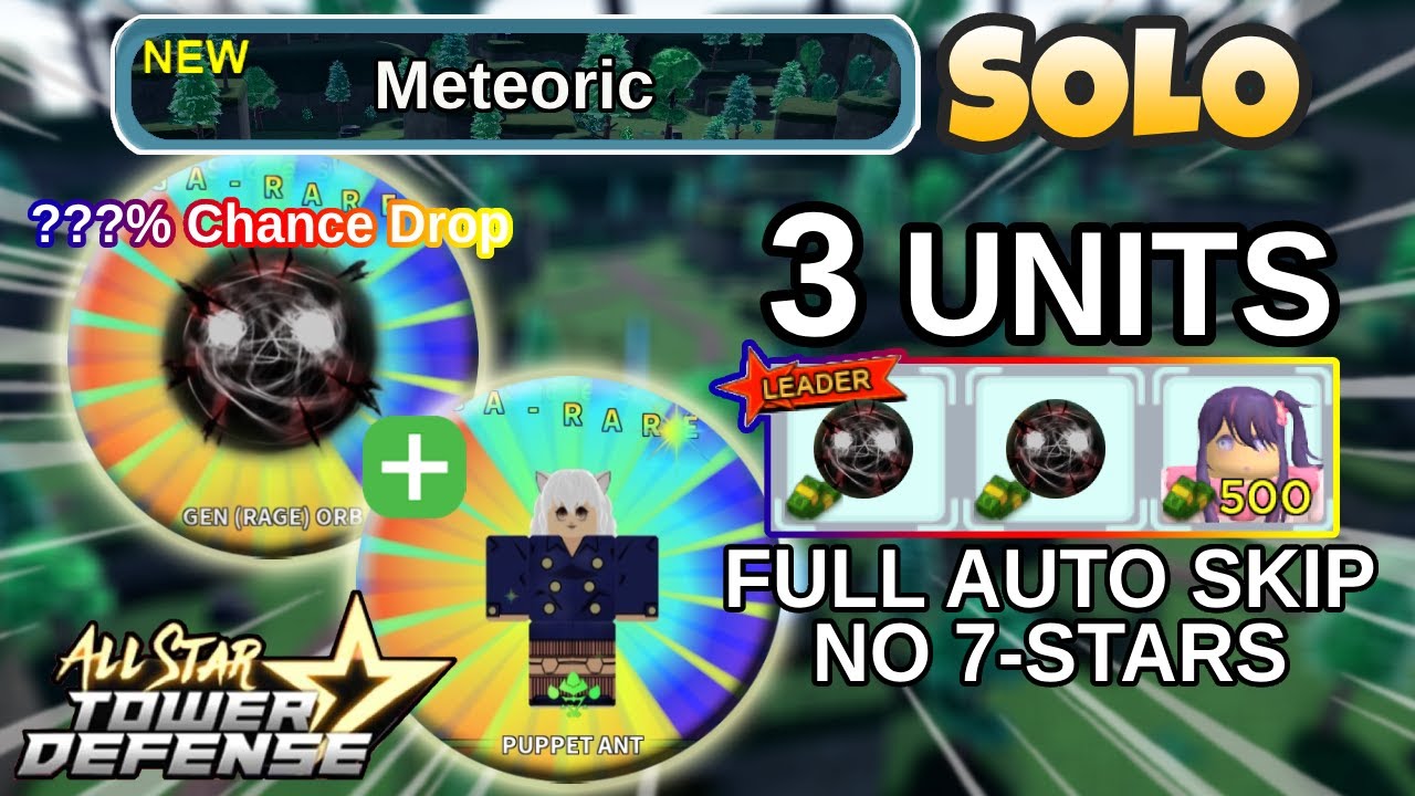 Solo Gon Orb Meteoric Raid (No 7-Stars), 3 Units Full Auto Skip