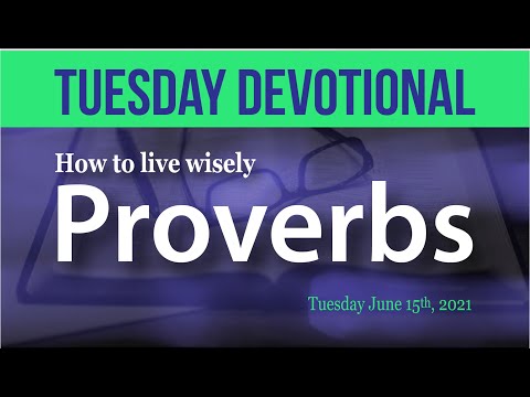 How To Live Wisely According To The Bible 1 YouTube video thumbnail
