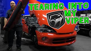 Ripping into my '94 Viper! It will never be the same again.