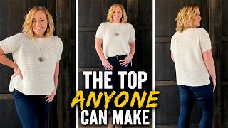 Your First Crochet Top Starts Here | Easy Beginner Crochet T-Shirt Tutorial