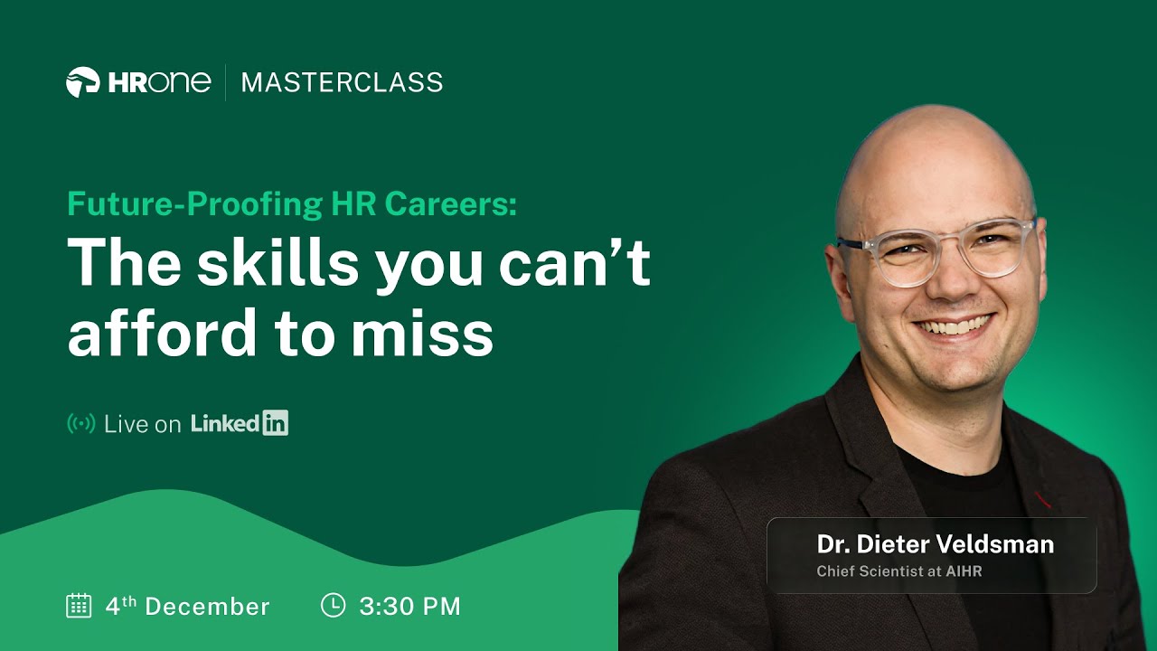 Future Proofing HR Careers: The skills you can't afford to miss - YouTube