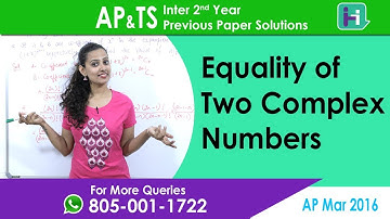 HelloClass | AP/TS Equality of Complex Numbers | 2 Marks - 87