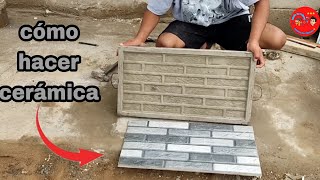 hicimos este molde para fabricar fachaletas de concreto ¿ cómo hacer cerámica.?
