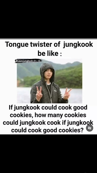 tongue twister of jungkook ( let,s see how many army can do this ??? #jkkkk #bts #btsarmy )