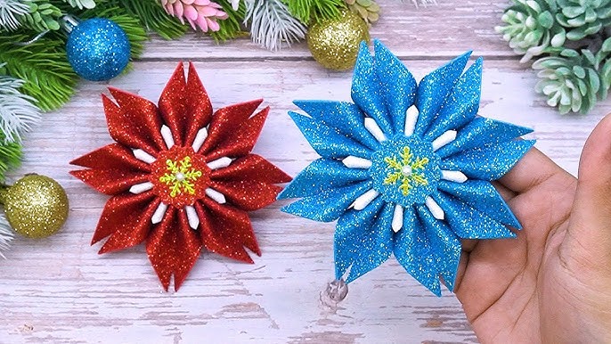 Paper Snowflake Patterns❄️Making Paper Snowflakes🎄DIY Christmas  Decorations 