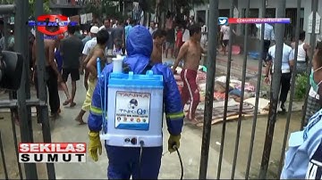 Lapas Tebing Tinggi Lakukan Penyemprotan Disinfektan