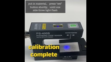 How to set up JULONG PS-400s photoelectric edge sensor