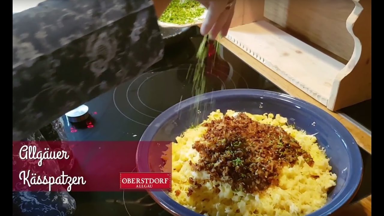 Allgäuer Kässpatzen Rezept aus Oberstdorf - YouTube