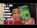 How I Mix and apply Reshma Henna hair color on Natural hair| review and tutorial | #haircoloring