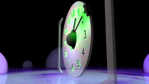 OpenGL clock demo
