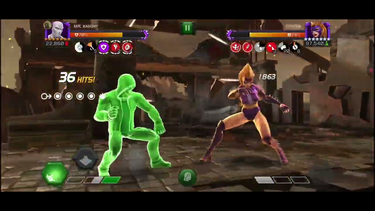 RANK 1 MR.KNIGHT 🌙 IN DEADPOOL MAZE EVENT #mcoc #bpmcoc 