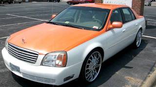 22" RIMS ON 2000 CADILLAC DEVILLE / COLOR CHANGE ... JOHNS RESTORATION
