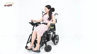 便利なリクライニング電動車椅子