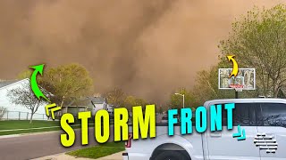 Storm Front Moving with Tornado Activity