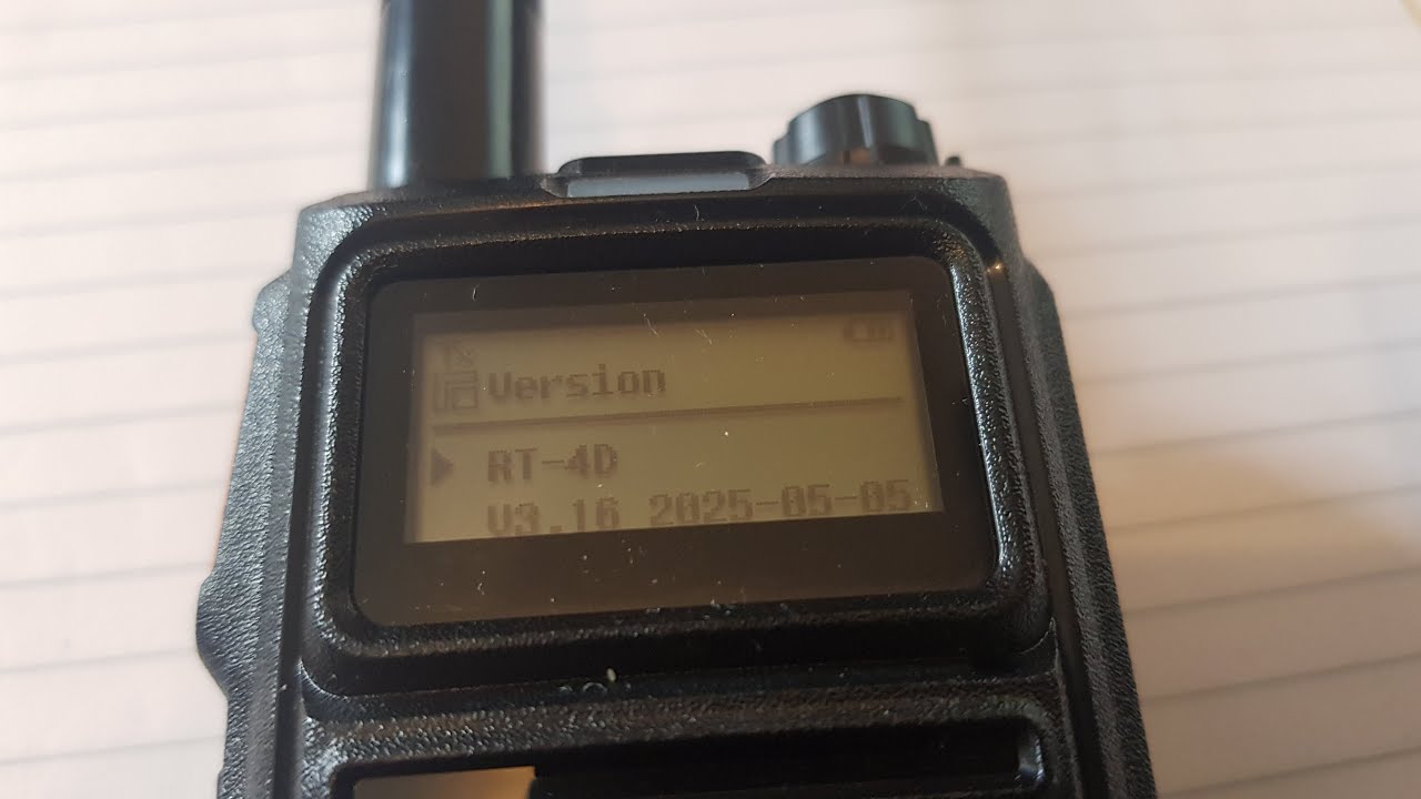 Radtel RT-4D - Upgrading the firmware