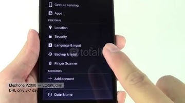 Elephone P2000 Finger Scanner Function