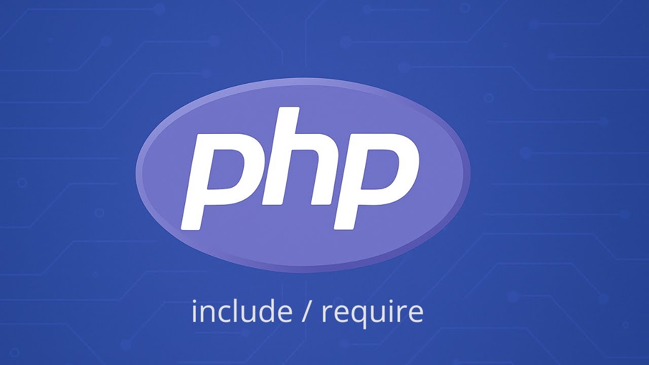 آموزش php - تفاوت include و require - YouTube