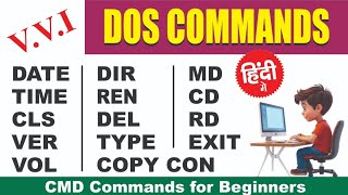 V.V.I All MS DOS Commands in Hindi | CMD Commands | Command Prompt | for Beginners only Profile