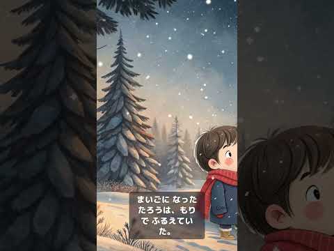 雪女【1分アニメ絵本】ナレーション付き