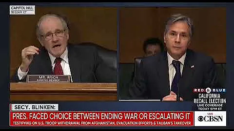 Senator Risch asks Blinken "Who is the person that cuts off the presidents microphone".