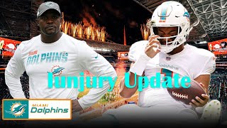 Miami Dolphins head coach Brian Flores provides Tua Tagovailoa injury update