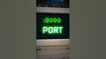 Ports EXPLAINED in 40 seconds 👩‍💻 #developer #softwaredeveloper #tech #programmer #code