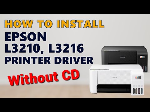 video How to Install Epson L3210, L3216 Printer Driver Without CD