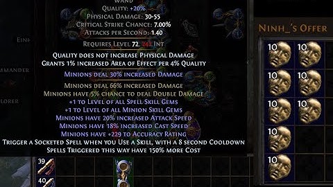 POE: Short Guide to Crafting an 80+ Divine Minion Wand (◆◆expensive)