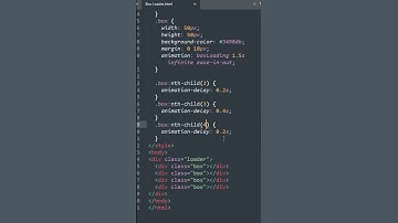 Box Loading Animation | HTML CSS  #codingbipro