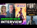 Abubakar salim interview  house of the dragon season 2 tales of kenzera game raised by wolves