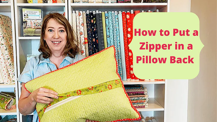 How to Put a Zipper in a Pillow Back