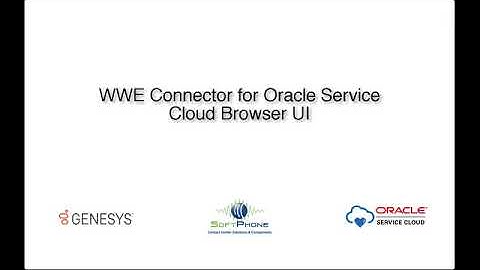 WWE Connector for Oracle Service Cloud with Browser UI