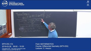 Differential Geometry (MTH-DG) Lecture 13