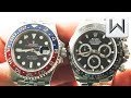 Rolex GMT Master II Pepsi vs Rolex Daytona (126710BLRO vs 116500LN) Luxury Watch Review