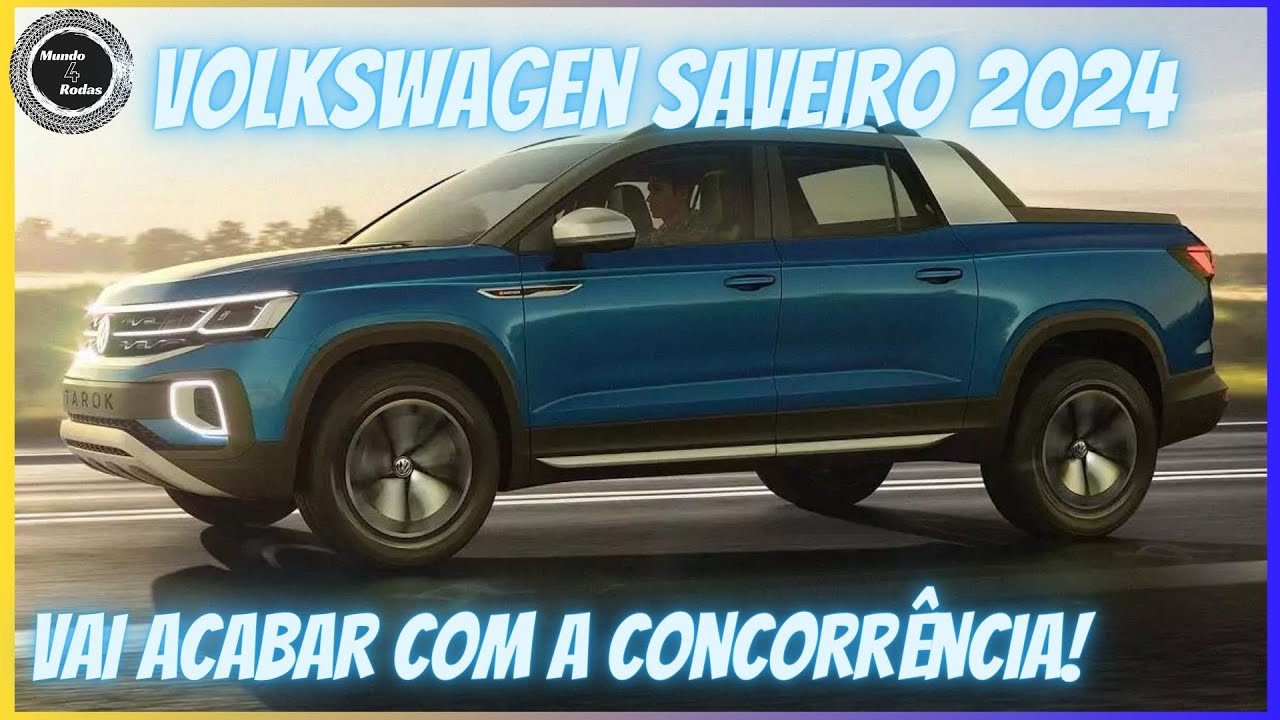 Preview Volkswagen Saveiro 2024  Picape muda pouco para ameaçar