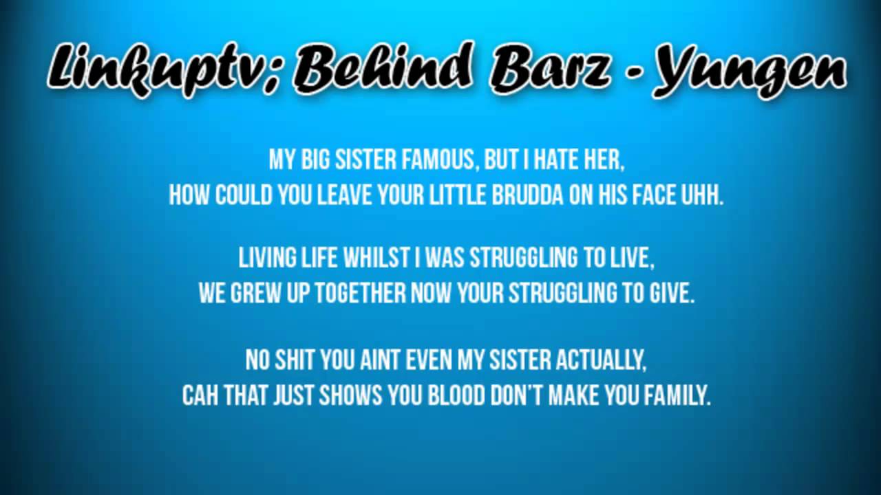 Yungen Behind Barz (Lyrics On Screen)[LinkUpTv][HD]