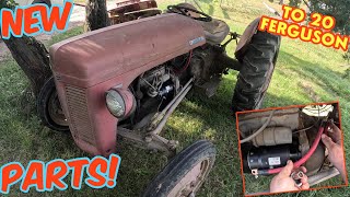 NEW PARTS for an Old Fergie! FERGUSON TO20 starter and exhaust upgrades!