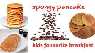 deliciously fluffy spongy pancake recipe || easy and quick pancake recipe || how to make pancake ...