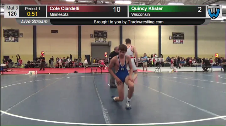 2011 Cadet Men 126 Cole Ciardelli Minnesota vs Qui...