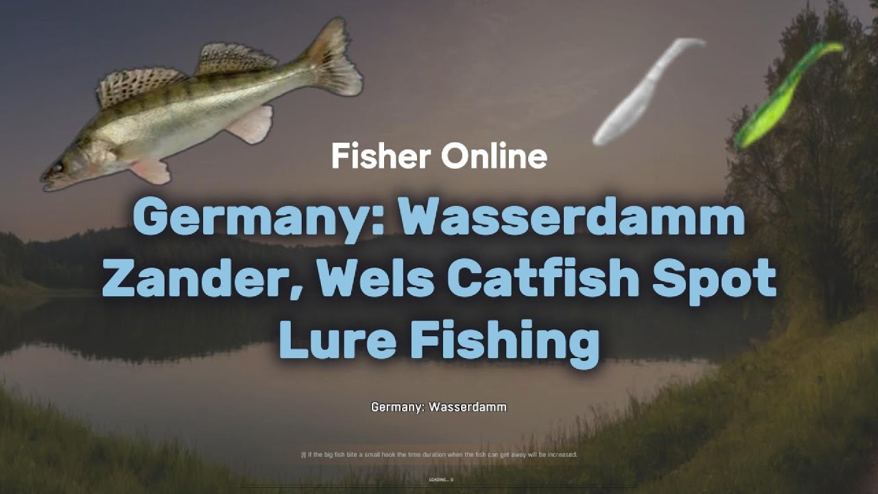Zander & Wels Catfish Lure Spot at Germany Wasserdamm | Fisher Online Lure Fishing Guide