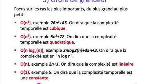 ALGO1- Chapitre 2: Complexité - Partie 3
