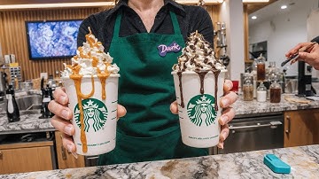 Starbucks Barista Ambience — Real Coffee Shop Sounds, Espresso Machine, Relaxing Work Vibes (POV)