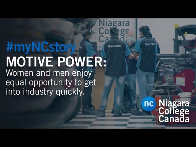 #myNCstory ~ MOTIVE POWER:  Women and men enjoy equal opportunity to get into industry quickly.