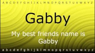 Download lagu How to pronounce 'Gabby' with Zira.mp4