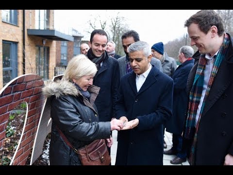 Mayor visits new council homes in Ealing